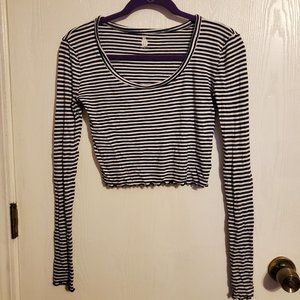 Cropped Striped long sleeve